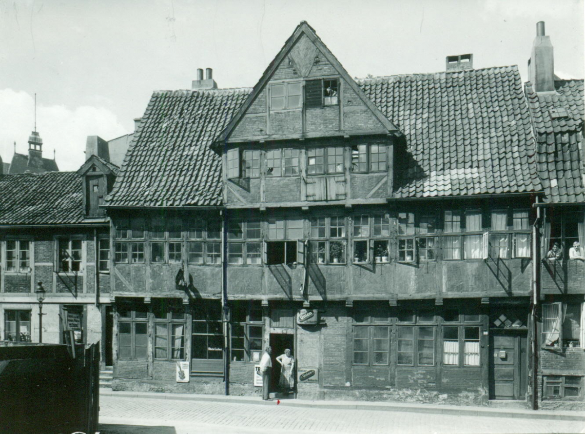 Hamburg-Neustadt, Bäckerbreitergang 49-50, Juli 1944, Foto: Denkmalschutzamt Hamburg