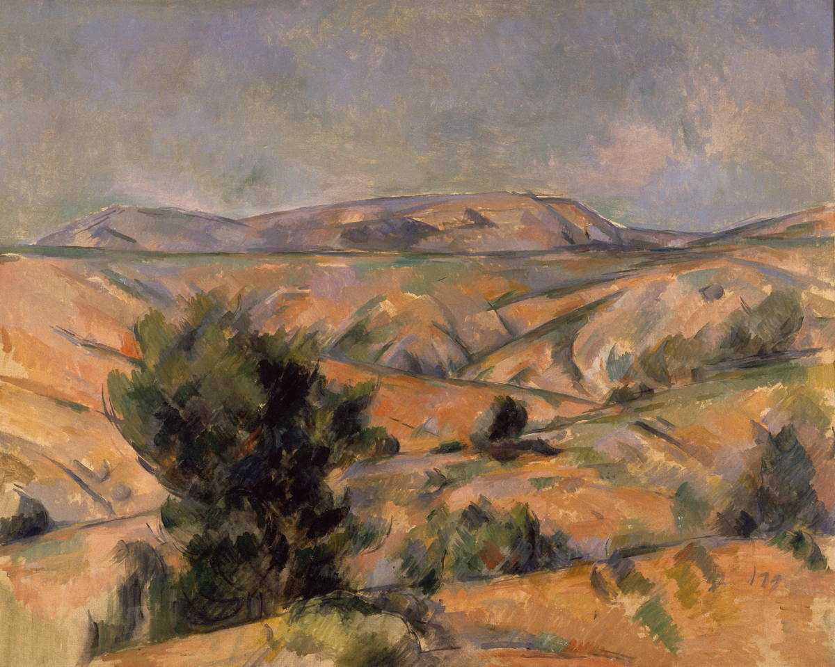 Paul Cézanne, Montagne Sainte-Victoire, von Gardanne aus gesehen, 1892-95, Collection of the Yokohama Museum of Art (Sammlung Hirschland) Paul Cézanne, Montagne Sainte-Victoire, von Gardanne aus gesehen, 1892-95, Collection of the Yokohama Museum of Art (Sammlung Hirschland)