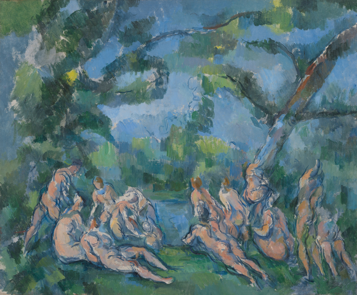 Paul Cezanne, Die Badenden, 1899–1904, Öl auf Leinwand, 51,3 x 61,7 cm, Art Institute Chicago, Amy McCormick Memorial Collection, Foto: Art Institute Chicago (CC0 Public Domain)