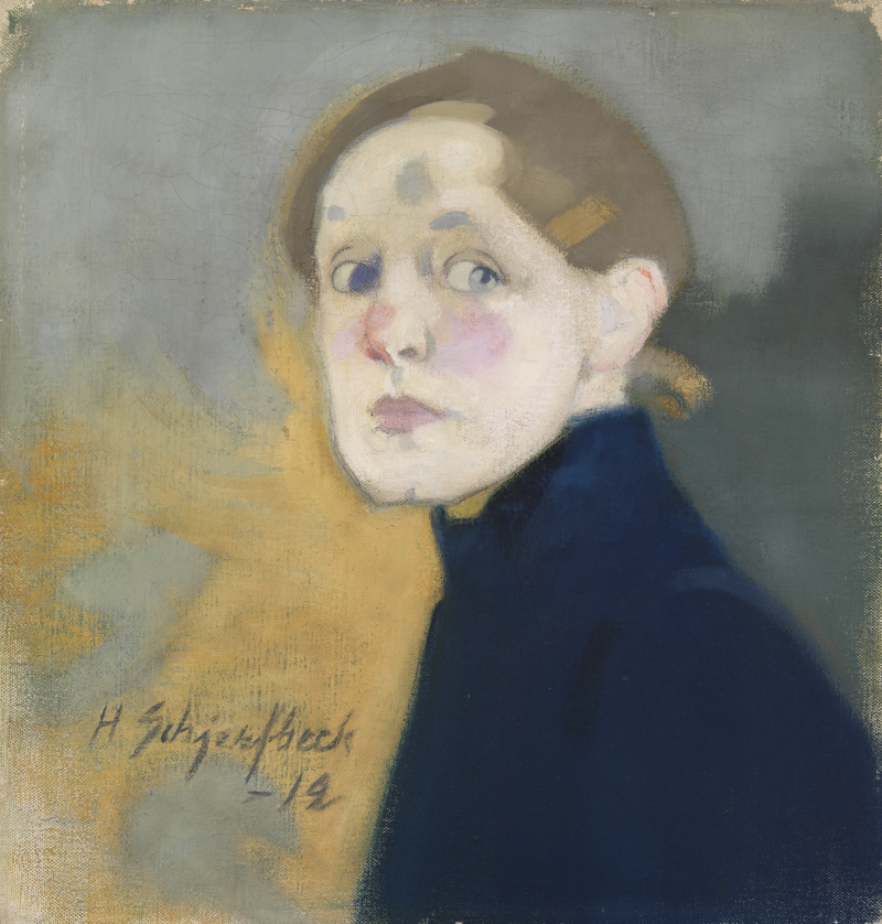 Helene Schjerfbeck, Selbstbildnis, 1912, Öl auf Leinwand, 43,5 x 42 cm, © Finnish National Gallery Collection, Ateneum Art Museum, Helsinki (A-2016-51), Foto: Finnish National Gallery / Yehia Eweis