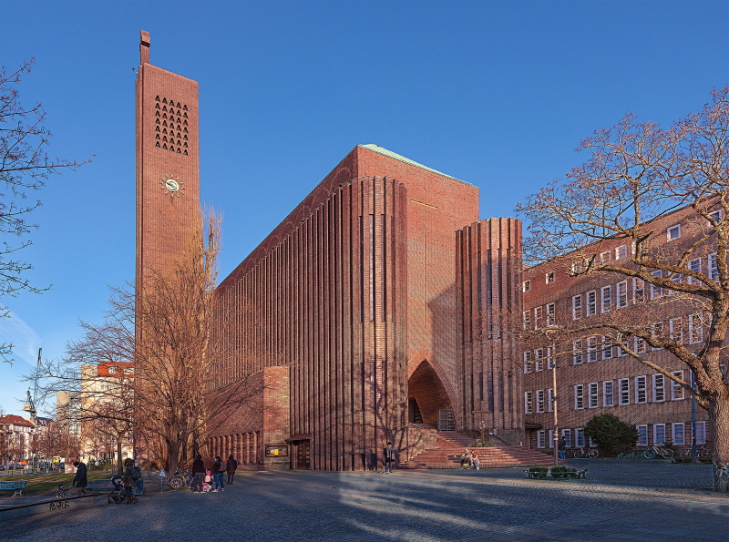 Ossip Klarwein, Kirche am Hohenzollernplatz, Berlin, erbaut 1930–1933, Foto: Jorge Pérez de Lara / Wikimedia Commons (CC BY-SA 4.0)