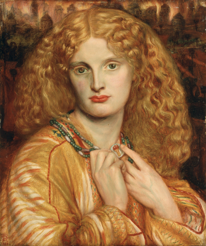 Dante Gabriel Rossetti, Helena von Troja, 1863, Hamburger Kunsthalle, © Hamburger Kunsthalle / bpk, Foto: Elke Walford