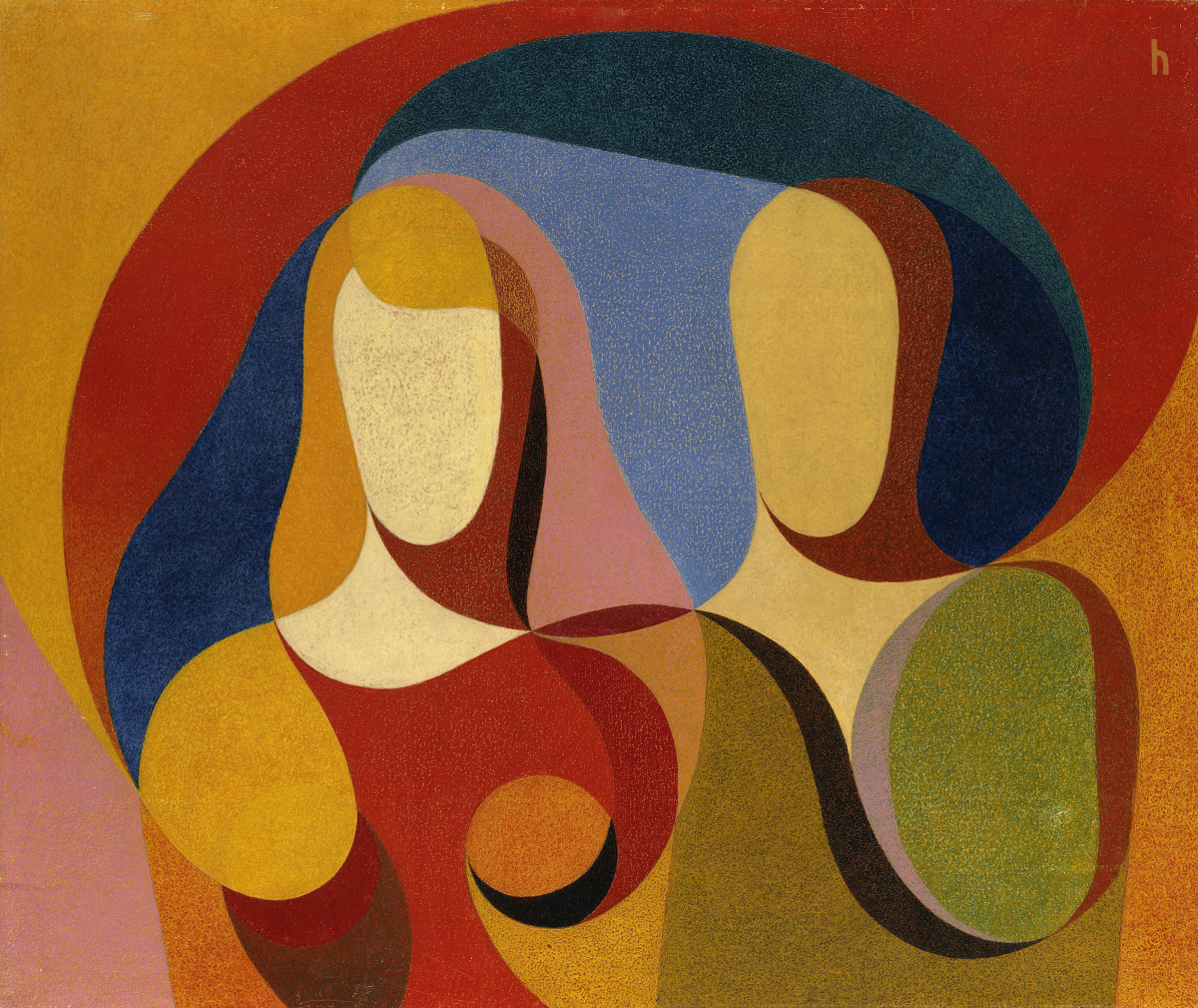 Heinrich Hoerle, Mann und Frau, 1933, Wachs auf Papier, aufgezogen auf Sperrholz, 97,5 x 117 cm, Dauerleihgabe der Stiftung Hamburger Kunstsammlungen, © SHK / Hamburger Kunsthalle / ARTOTHEK, Foto: Elke Walford Heinrich Hoerle, Mann und Frau, 1933, Wachs auf Papier, aufgezogen auf Sperrholz, 97,5 x 117 cm, Dauerleihgabe der Stiftung Hamburger Kunstsammlungen, © SHK / Hamburger Kunsthalle / ARTOTHEK, Foto: Elke Walford