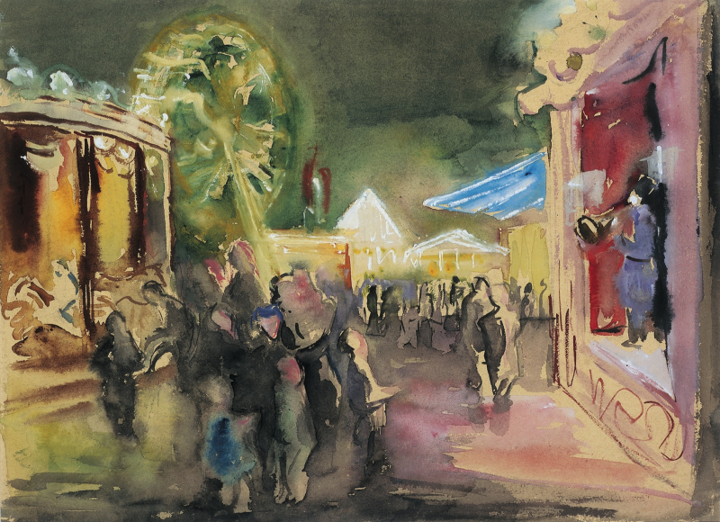 Gretchen Wohlwill, Hamburger Dom, 1930, Sammlung Hamburger Sparkasse, © Nachlass Wohlwill, Foto: Margot Schmidt, Hamburg Gretchen Wohlwill, Hamburger Dom, 1930, Sammlung Hamburger Sparkasse, © Nachlass Wohlwill, Foto: Margot Schmidt, Hamburg