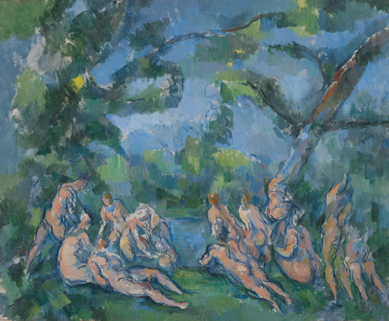 Paul Cezanne, Die Badenden, 1899–1904, Öl auf Leinwand, 51,3 x 61,7 cm, Art Institute Chicago, Amy McCormick Memorial Collection, Foto: Art Institute Chicago (CC0 Public Domain)