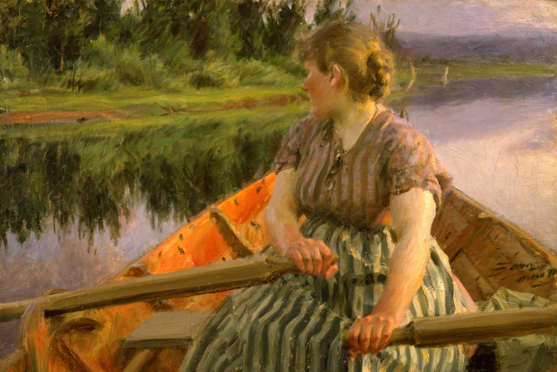 Anders Zorn, Mitternacht, 1891, Öl auf Leinwand, 69 x 103 cm, Zornmuseet, Mora, © Zornmuseet, Mora