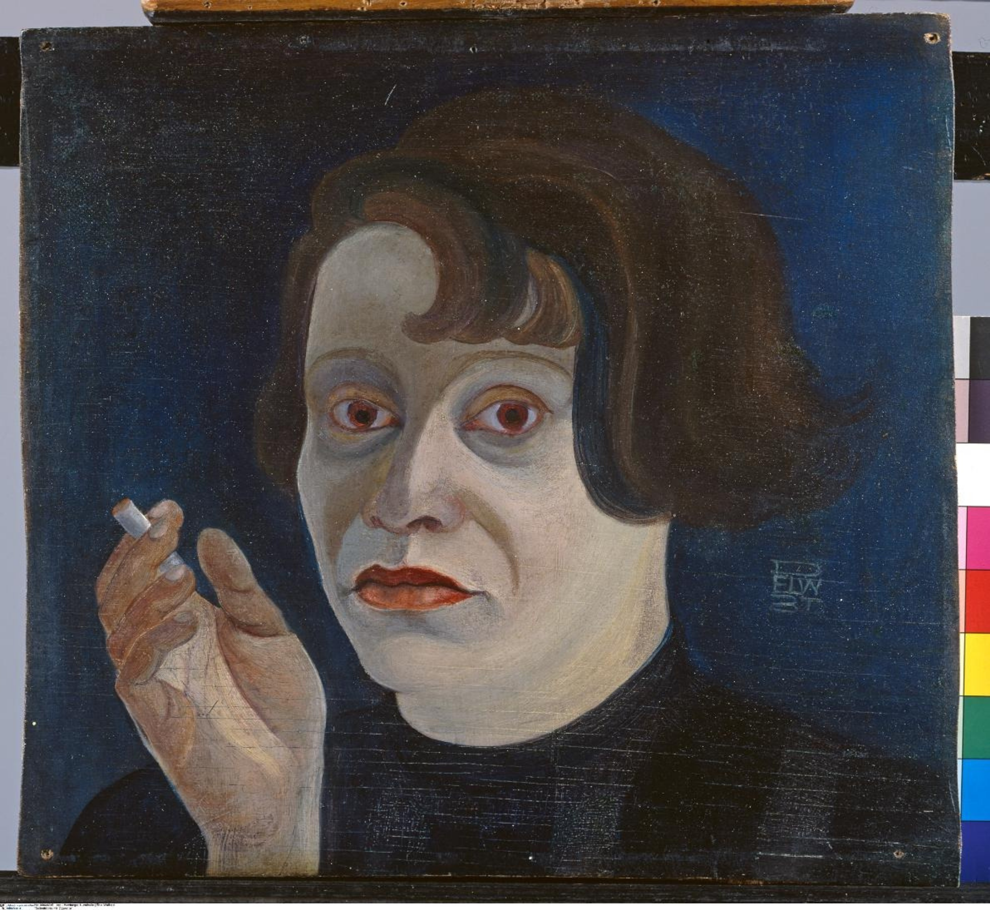 Elfriede Lohse-Wächtler Selbstbildnis mit Zigarette, 1931, Privatsammlung in der Hamburger Kunsthalle / ARTOTHEK Foto: Elke Walford Elfriede Lohse-Wächtler Selbstbildnis mit Zigarette, 1931, Privatsammlung in der Hamburger Kunsthalle / ARTOTHEK Foto: Elke Walford